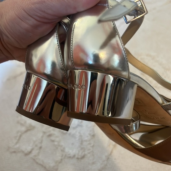Jimmy Choo silver Heeled Sandals - Size 40 (9) - Picture 6 of 10